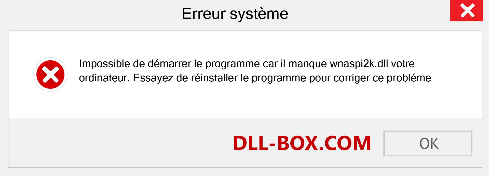 Le fichier wnaspi2k.dll est manquant ?. Télécharger pour Windows 7, 8, 10 - Correction de l'erreur manquante wnaspi2k dll sur Windows, photos, images