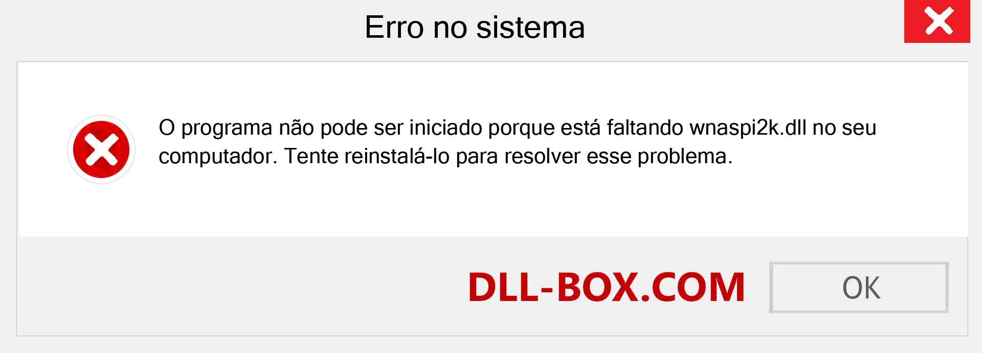 Arquivo wnaspi2k.dll ausente ?. Download para Windows 7, 8, 10 - Correção de erro ausente wnaspi2k dll no Windows, fotos, imagens